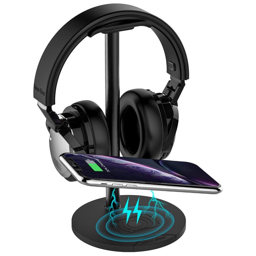 Headphone Stand with Wireless Charging New Bee in Headset Holder