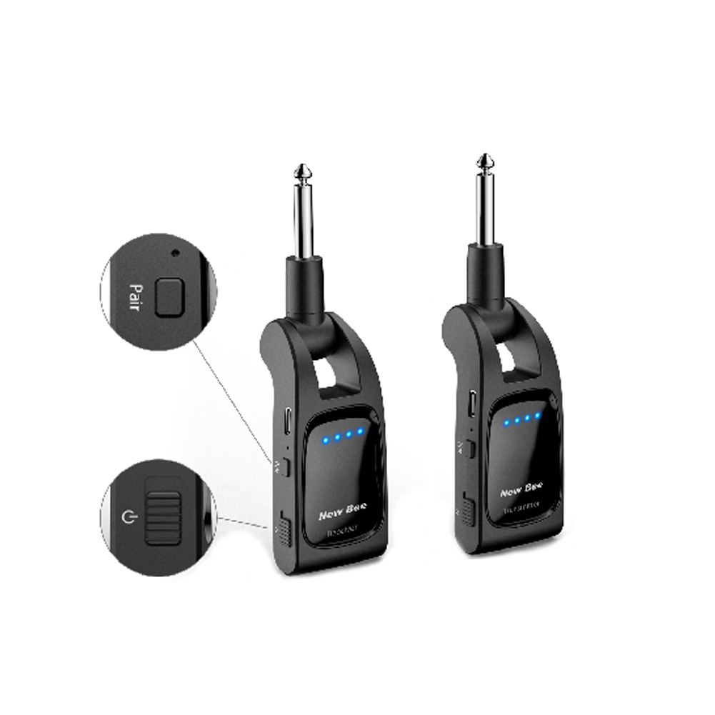 Wireless Guitar System 2.4GHz Transmitter Receiver New Bee Audio ...
