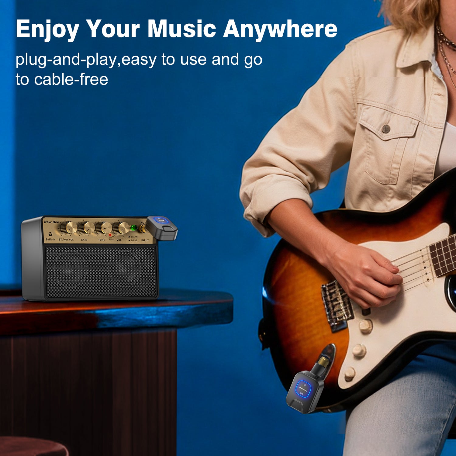 New Bee Wireless Guitar System WJ25