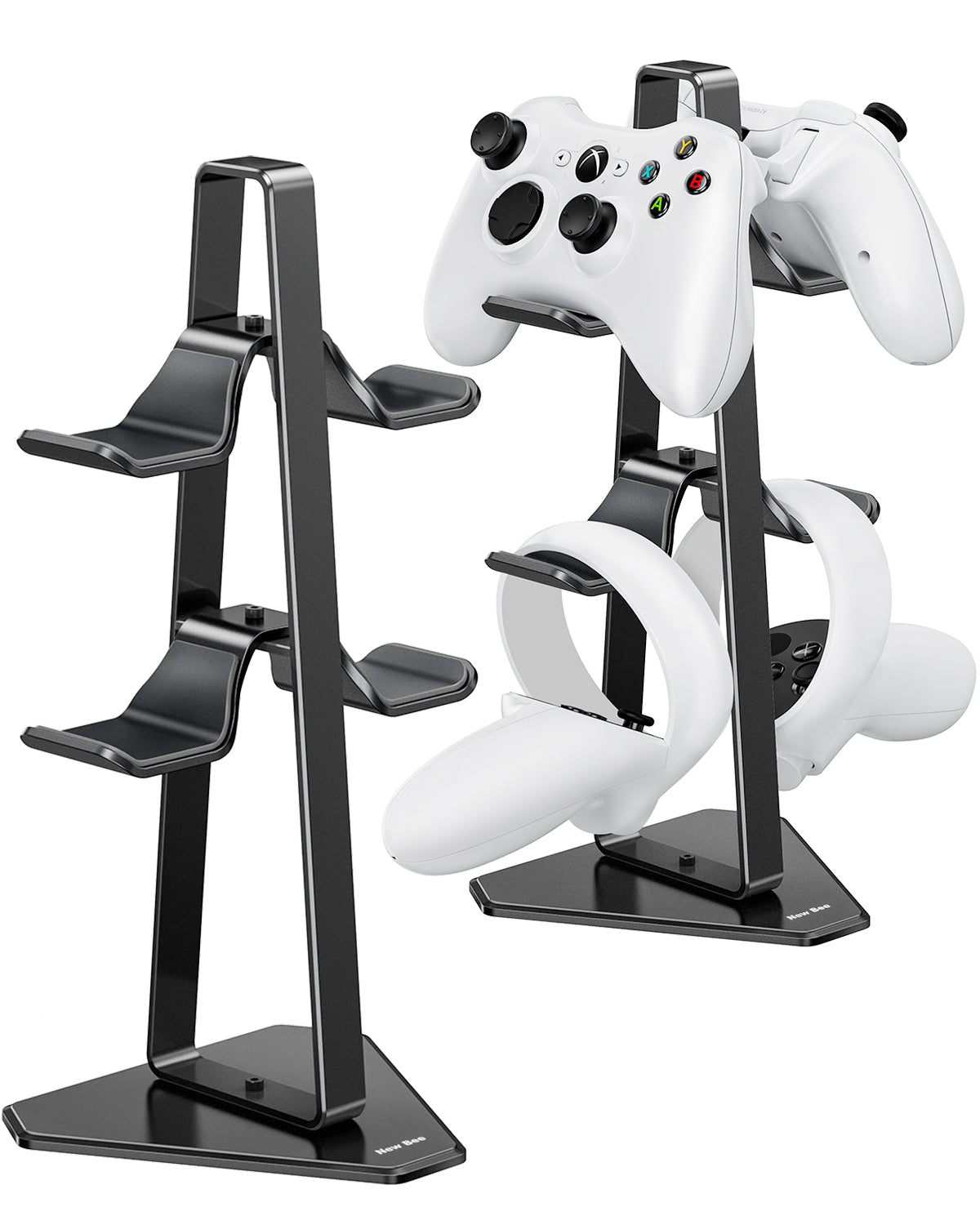 3DM PS4 Controller Stand – Black/White, Plastic, UK Made, For Sony PlayStation 4