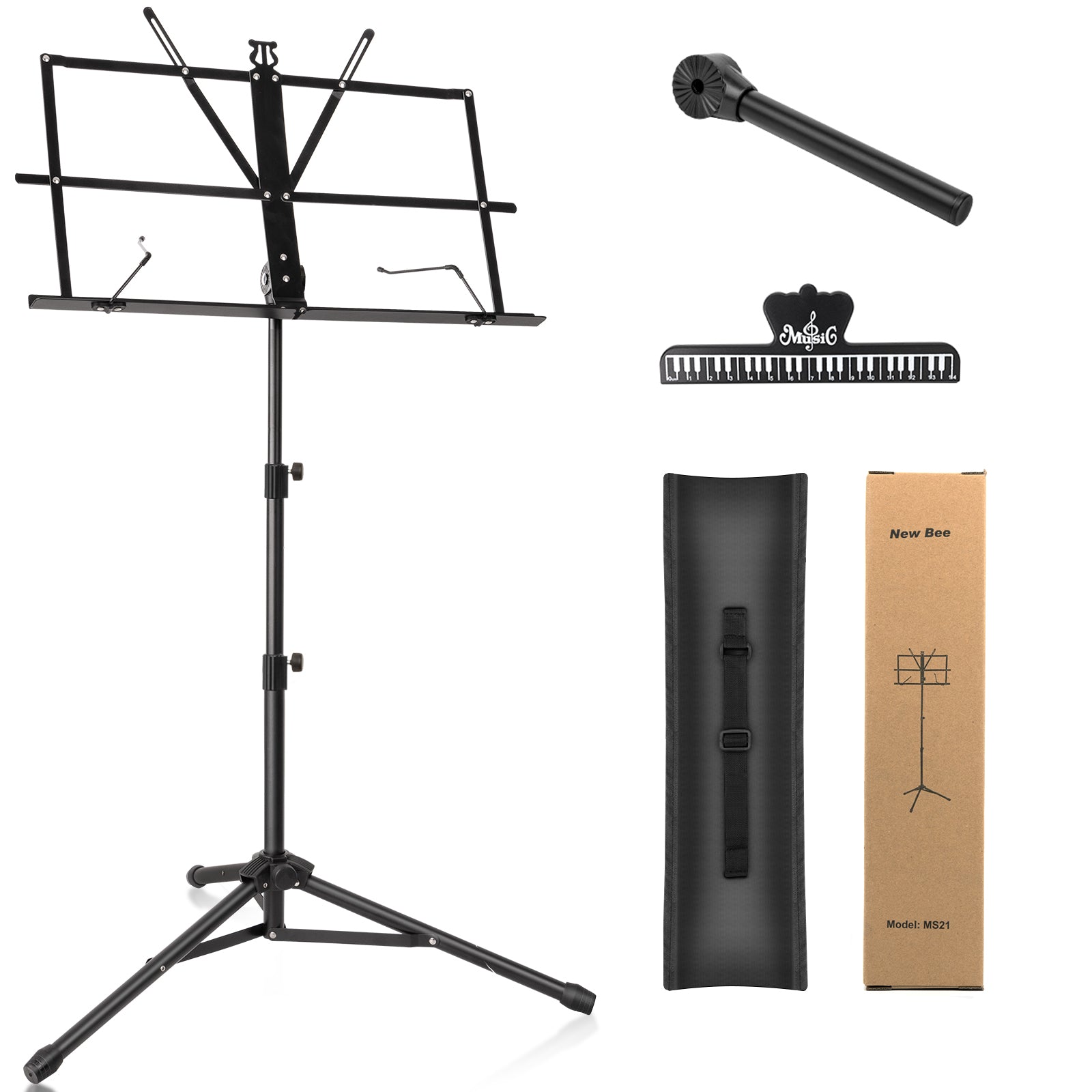 New Bee MS21 Folding Music Sheet Tripod Stand