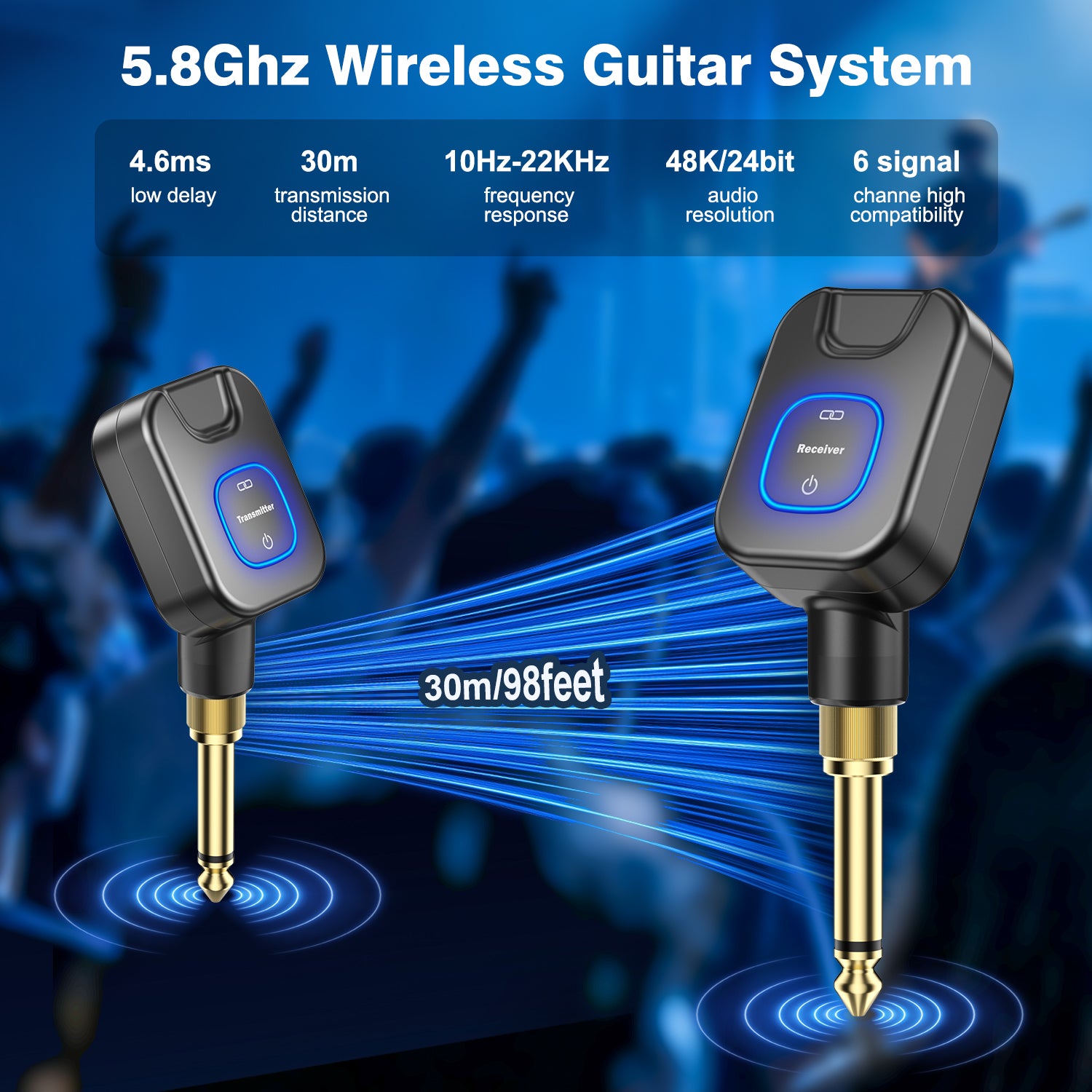 New Bee Wireless Guitar System WJ25