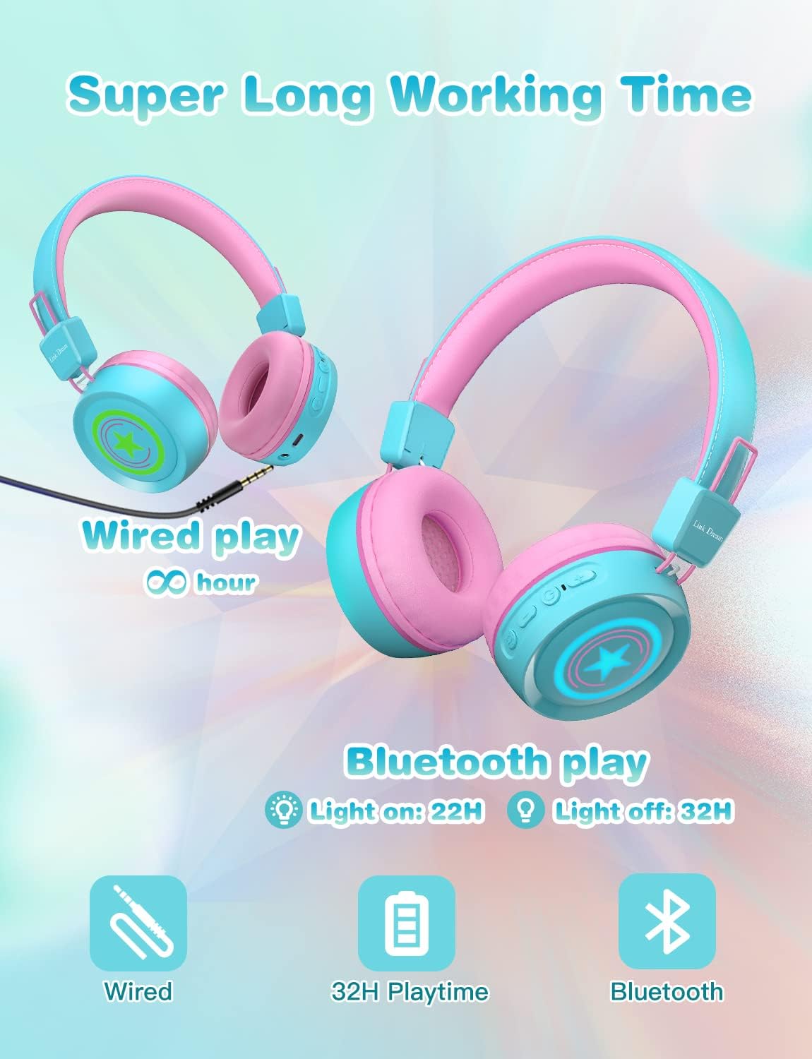 Bluetooth headphones for girls hot sale