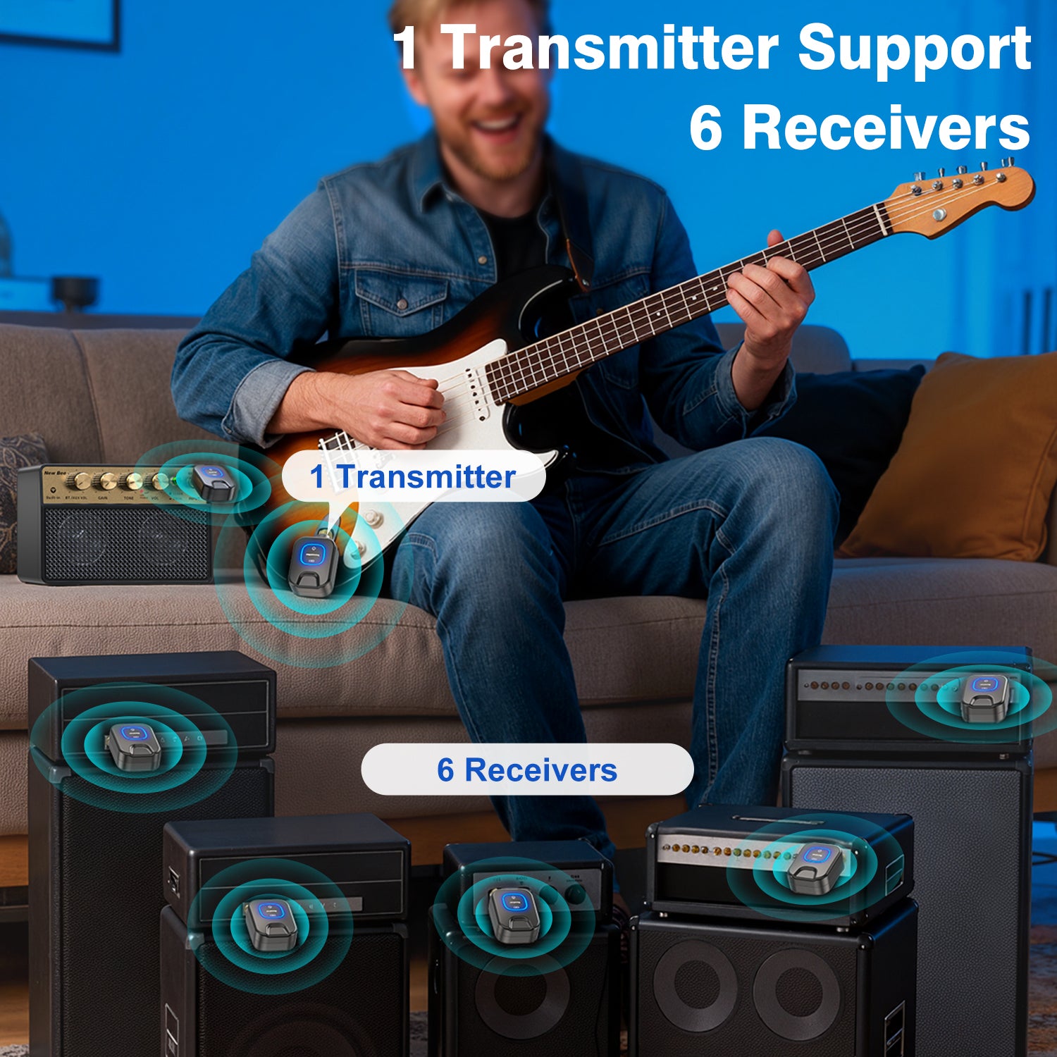 New Bee Wireless Guitar System WJ25
