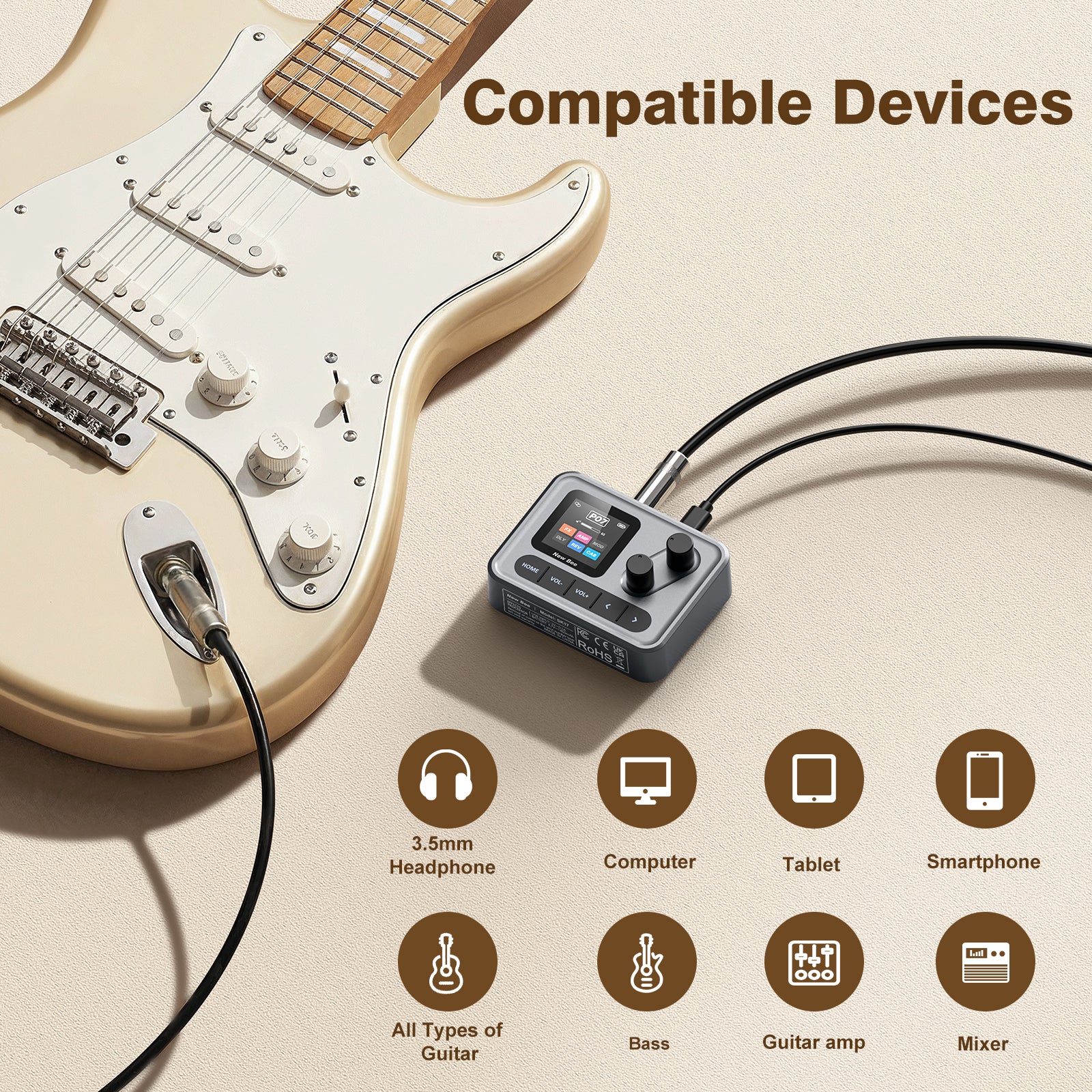 New Bee Pocket AMP Multi Effects Processor SK17