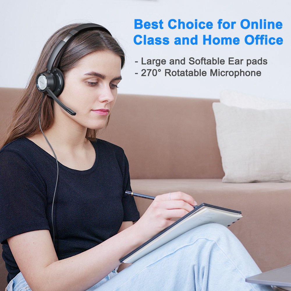 New bee PC-headset met microfoon, USB/3,5 mm, business New bee PC-headset met microfoon, USB/3,5 mm, business