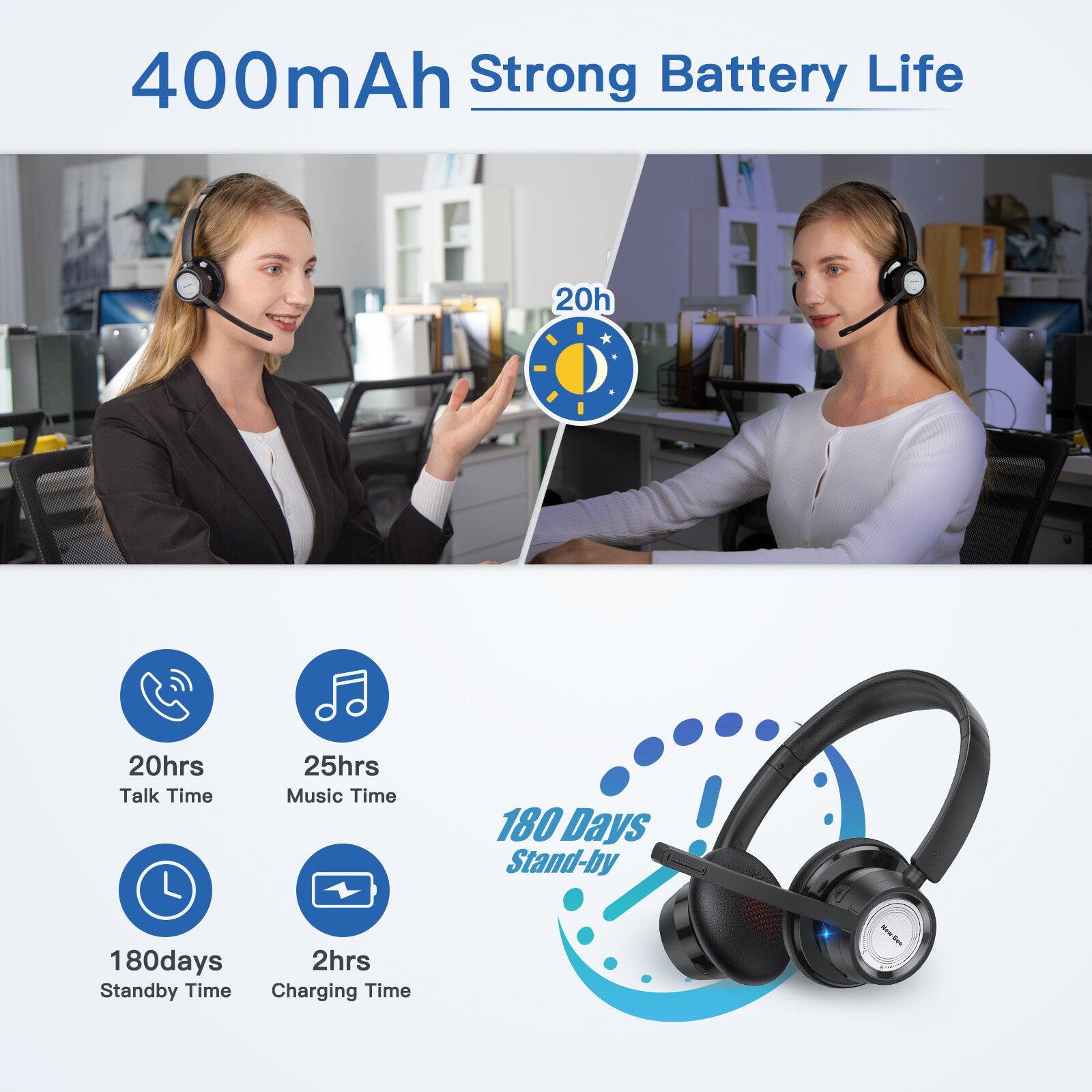 Wireless Office Headset BH58 – New Bee