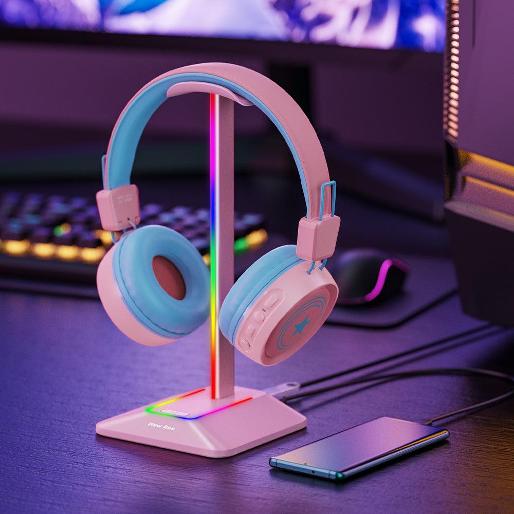 Pink discount headset holder