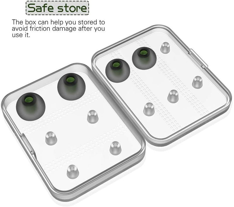 Earphone Tips New Bee Premium Replacement Earbud Tips Inner 4.9mm [3-Pair] + Silicone Earphone Tips Inner 4.9mm [3-Pair] for Headphones with 5mm-7mm Tip - Red 