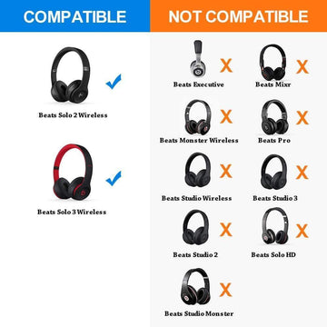 Beats Solo Replacement Ear Pads Memory Foam for Beats Solo Newbee