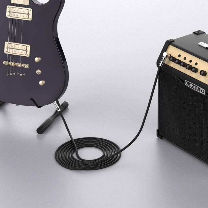 Guitar Cable 10ft New Bee Electric Instrument Cable Bass AMP Cord for Electric Guitar, Bass Guitar, Electric Mandolin, Pro Audio 