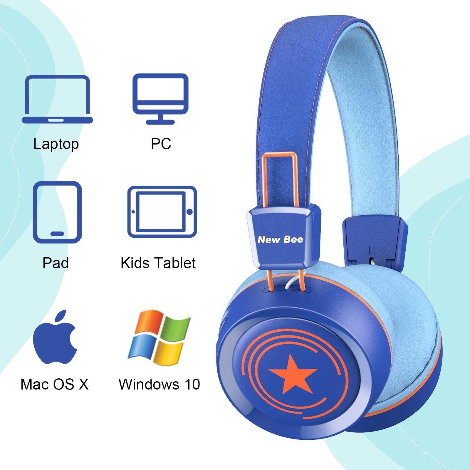 Kids Bluetooth Headphone Blue