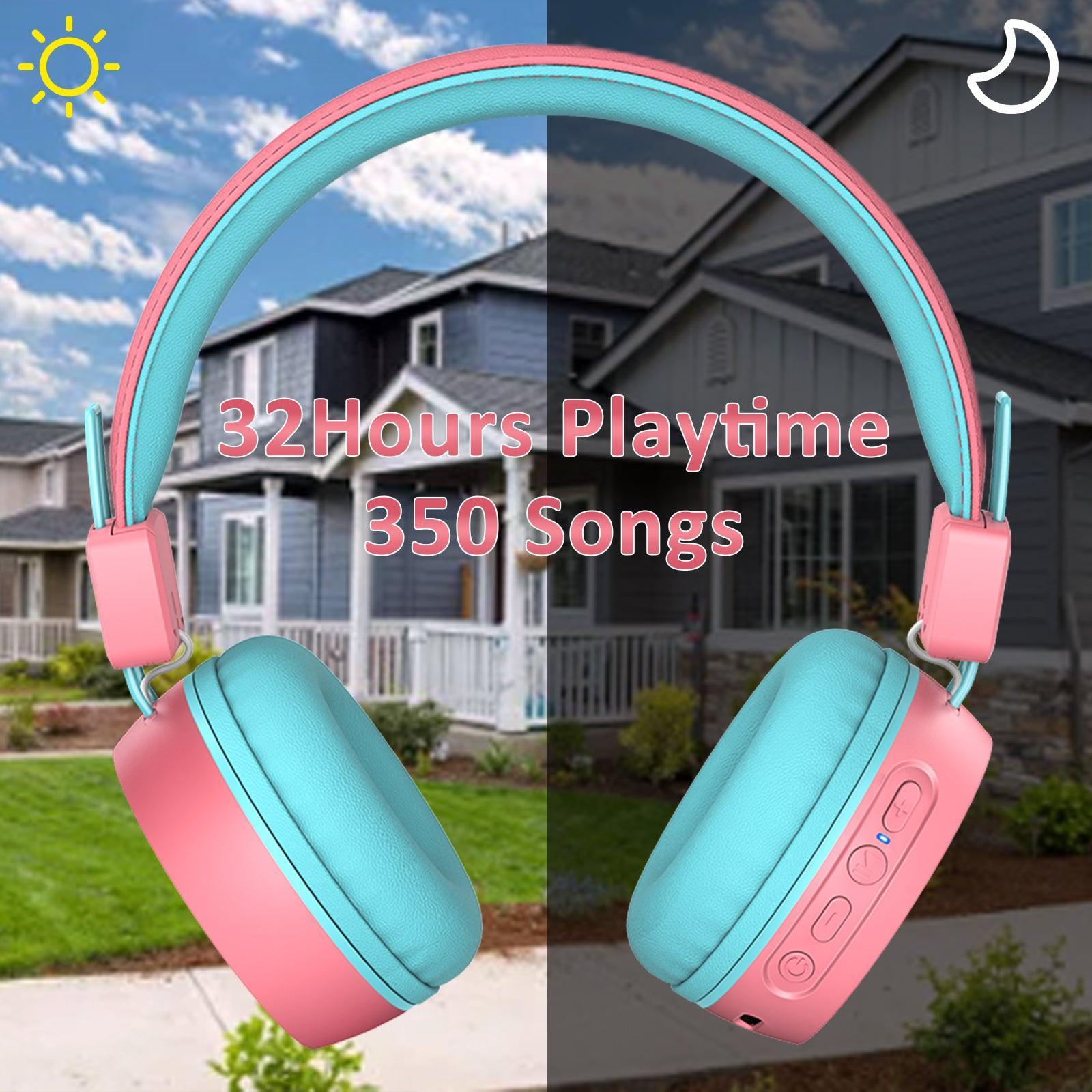 Kids Bluetooth Headphone Pink