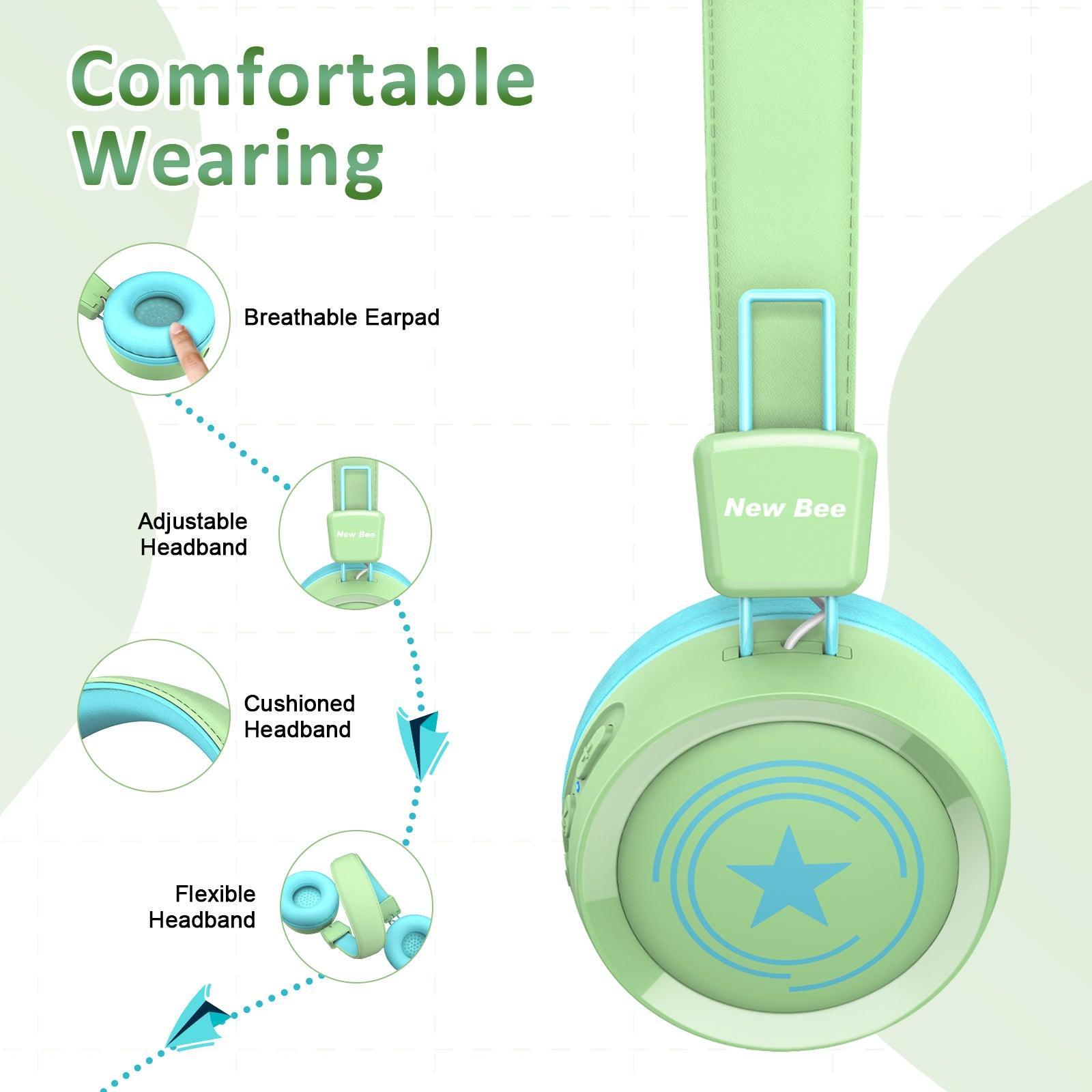 Kids Bluetooth Headphone Green