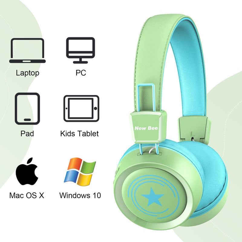 Kids Bluetooth Headphone Green