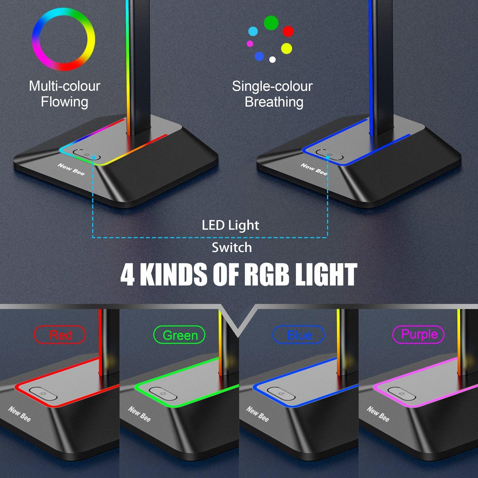 RGB Headphone Stand Z8 New Bee