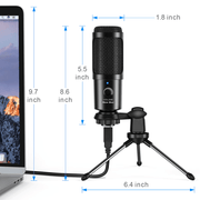 USB Microphone and HD Webcam Bundle - New Bee