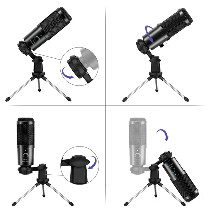 USB Microphone and HD Webcam Bundle - New Bee
