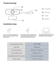 USB Microphone and HD Webcam Bundle - New Bee
