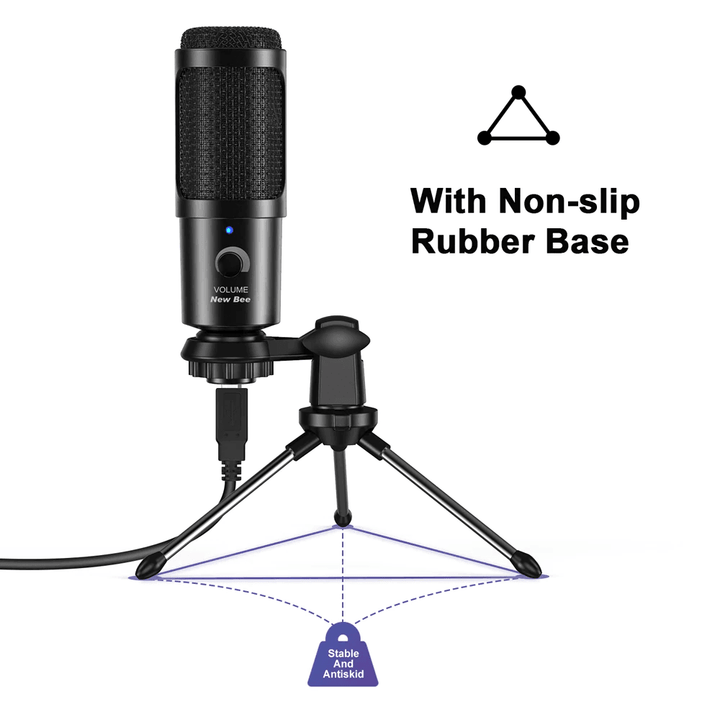 USB Microphone and HD Webcam Bundle - New Bee