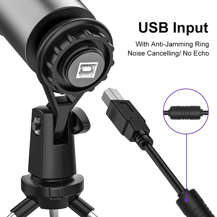 USB Microphone and HD Webcam Bundle - New Bee
