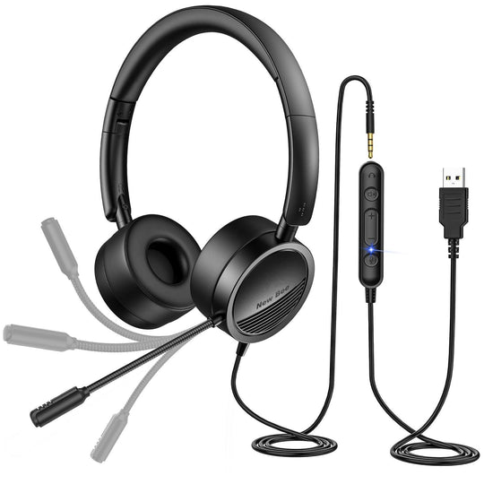 Cheap Computer Headset USB Office Computer Headset H360 - New Bee