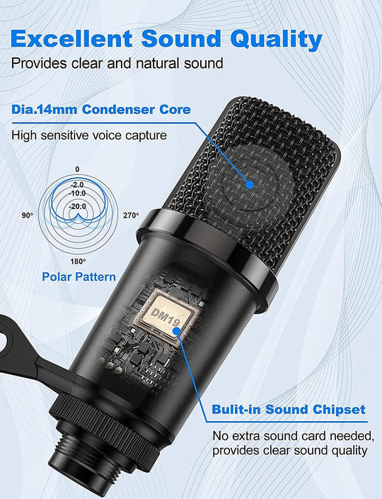 USB UniDirectional Microphone DM19 New Bee