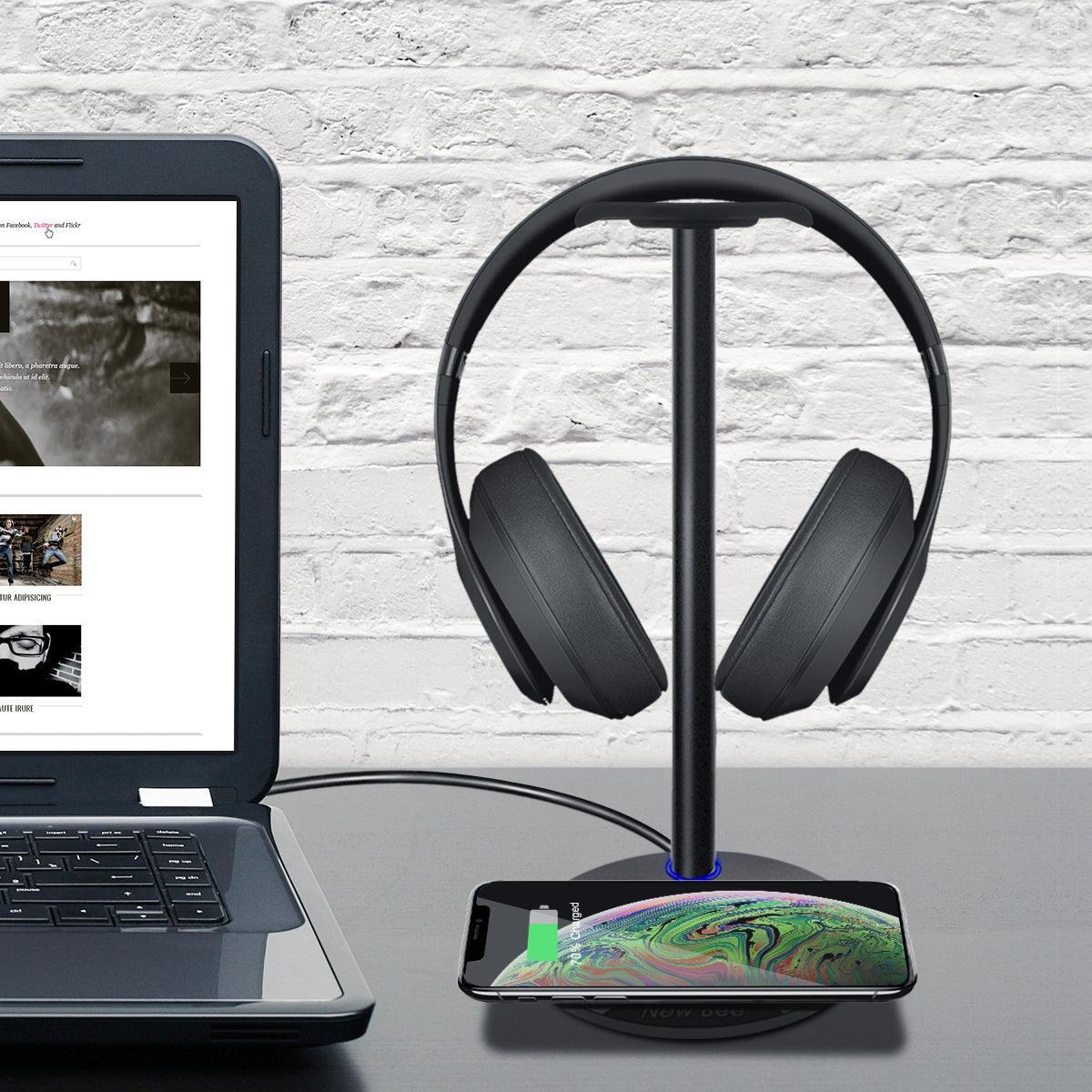 Wireless charging online headphones