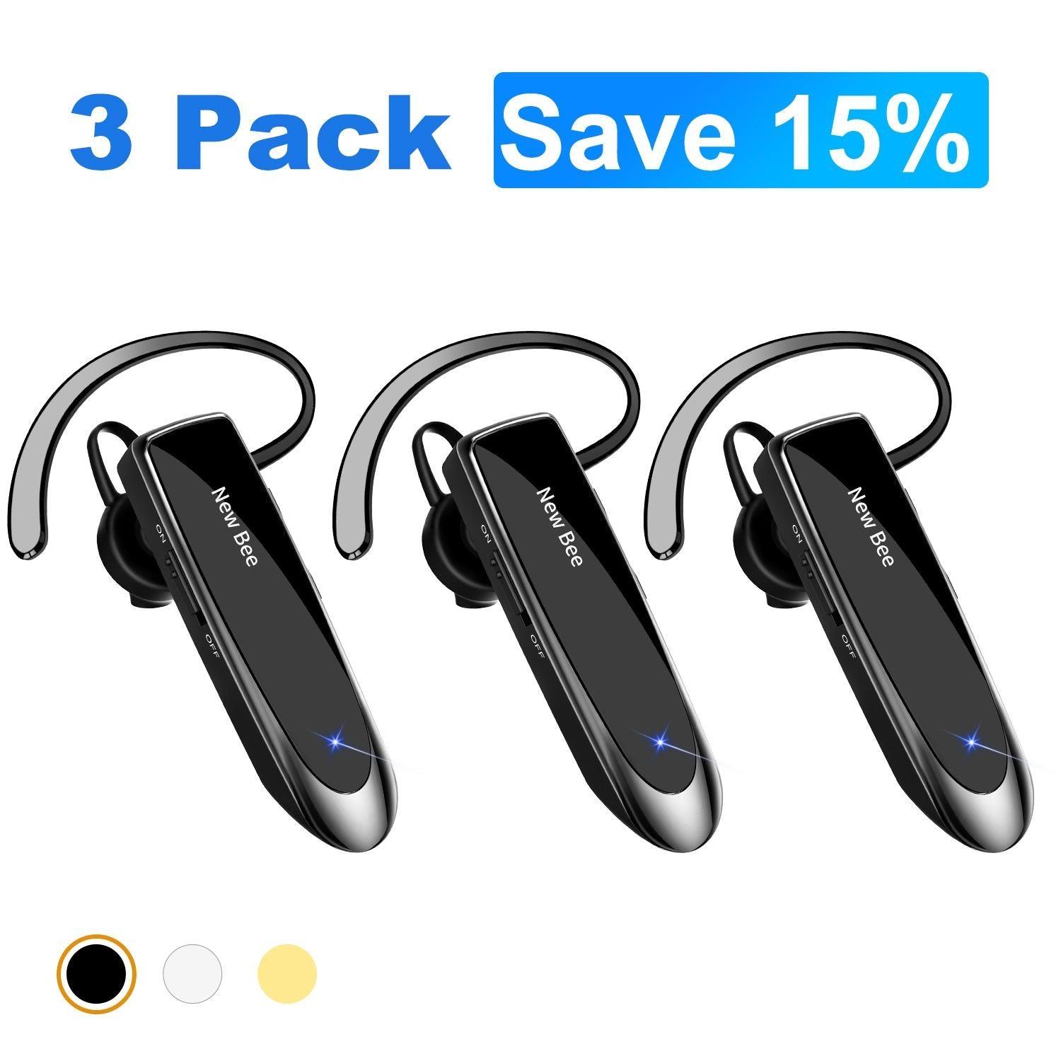 Wireless Bluetooth Headset Handsfree Long Battery Headphone